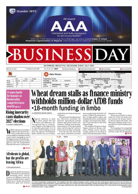 Cover of Business Day (Nigeria)