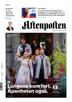Cover of Aftenposten