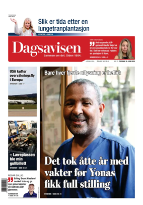 Cover of Dagsavisen