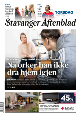 Cover of Stavanger Aftenblad