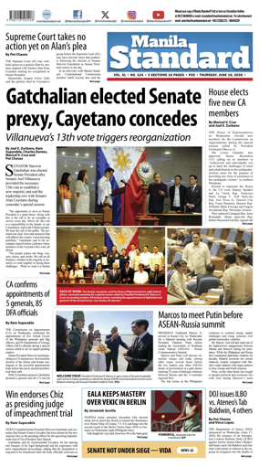 Cover of Manila Standard