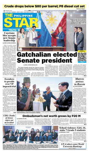 Cover of The Philippine Star