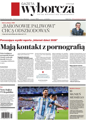 Cover of Gazeta Wyborcza