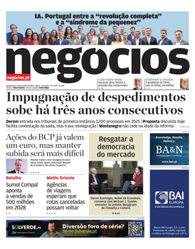 Cover of Jornal de Negocios
