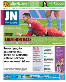 Cover of Jornal de Noticias