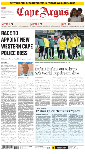 Cover of Cape Argus