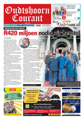 Cover of Oudtshoorn Courant