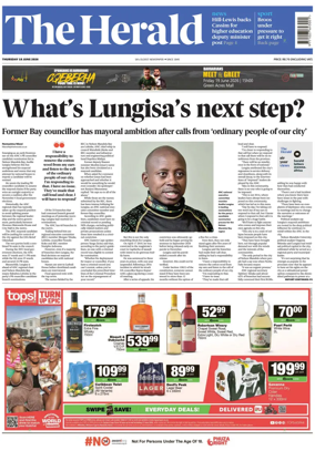 Cover of The Herald (South Africa)