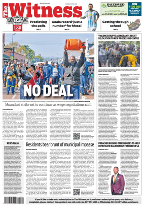 Cover of The Witness (South Africa)