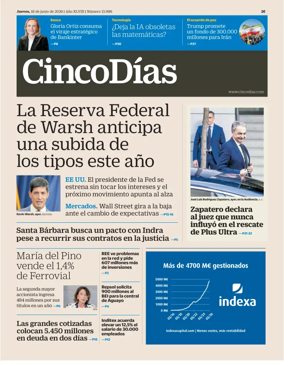 Cover of Cinco Dias