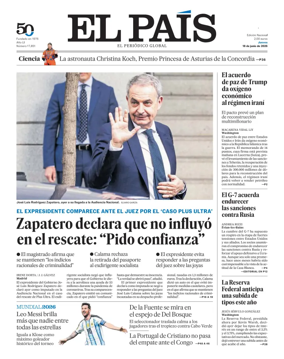 Cover of El Pais (Galicia)