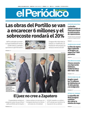 Cover of El Periodico Aragon