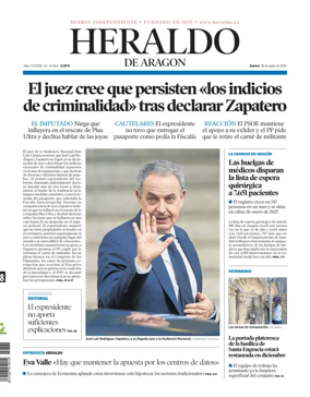 Cover of Heraldo de Aragon