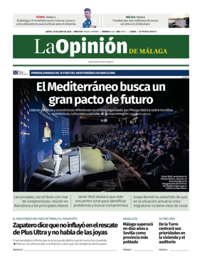 Cover of La Opinion de Malaga