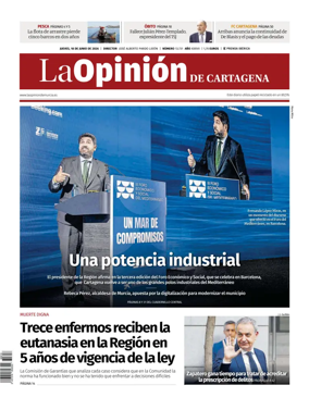 Cover of La Opinion de Murcia (Cartagena)