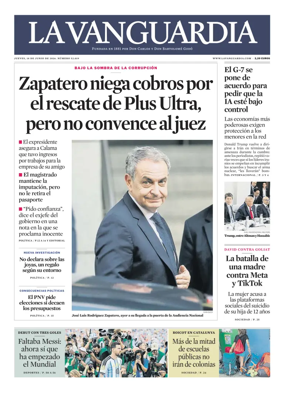 Cover of La Vanguardia