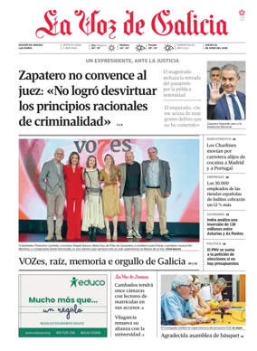 Cover of La Voz de Galicia (Arousa)