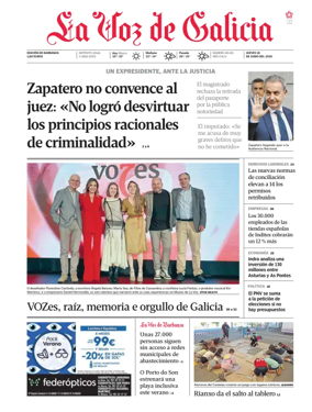Cover of La Voz de Galicia (Barbanza)