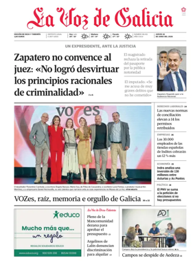 Cover of La Voz de Galicia (Deza)