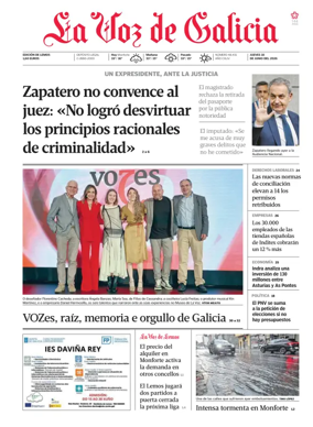 Cover of La Voz de Galicia (Monforte)