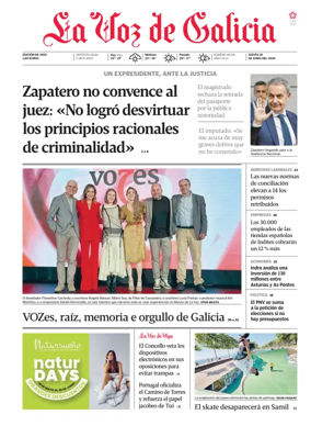 Cover of La Voz de Galicia (Vigo)