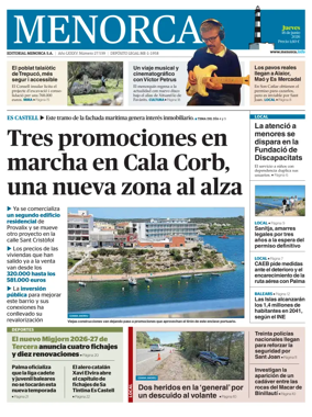 Cover of Menorca Diario Insular