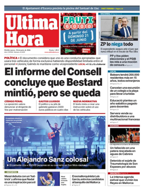 Cover of Ultima Hora