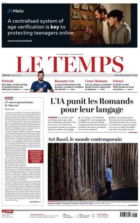 Cover of Le Temps