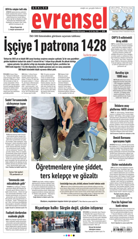 Cover of Evrensel Gazetesi