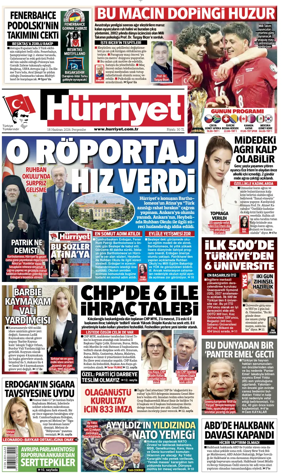 Cover of Hurriyet