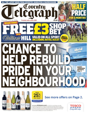Cover of Coventry Telegraph