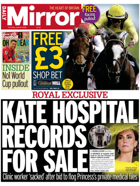 Cover of Daily Mirror