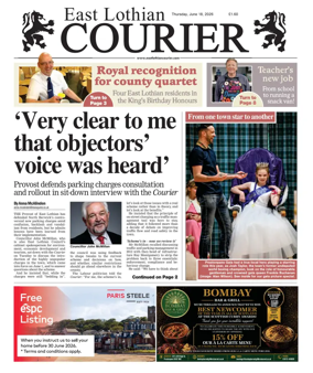 Cover of East Lothian Courier