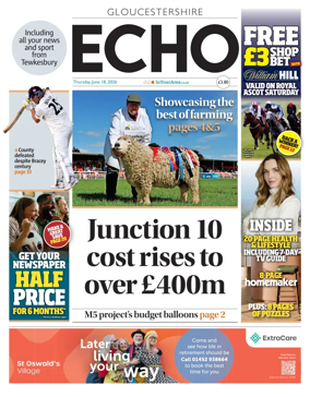 Cover of Gloucestershire Echo