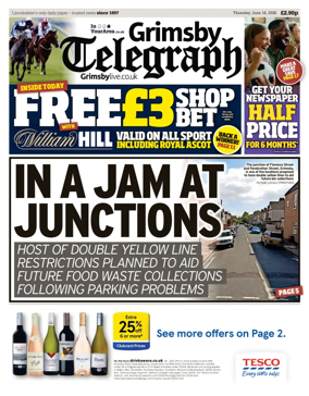 Cover of Grimsby Telegraph
