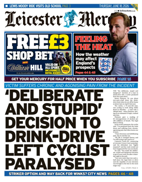 Cover of Leicester Mercury