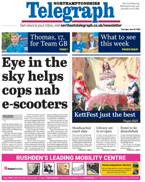 Cover of Northants Evening Telegraph