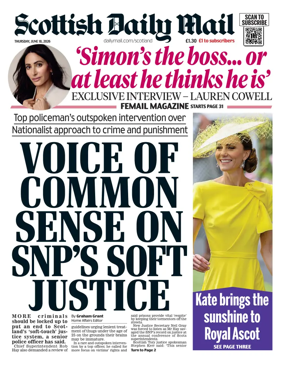 Cover of Scottish Daily Mail