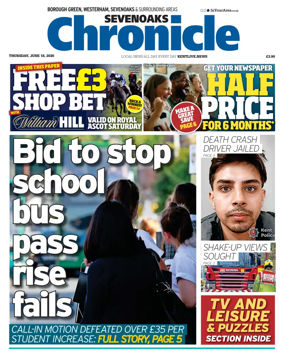 Cover of Sevenoaks Chronicle