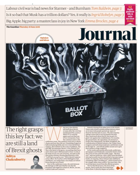 Cover of The Guardian e-paper Journal