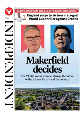 Cover of The Independent
