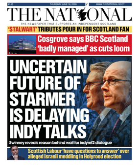 Cover of The National (Scotland)
