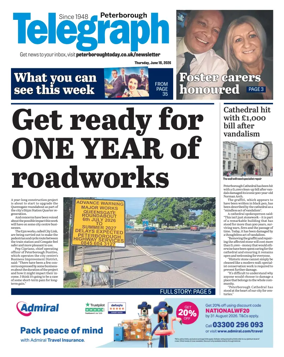 Cover of The Peterborough Evening Telegraph