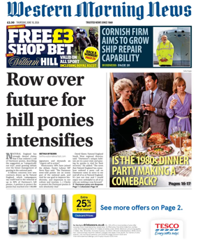 Cover of Western Morning News