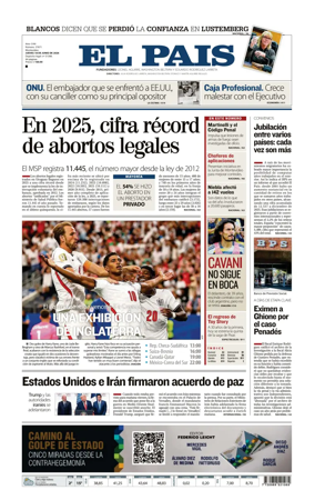 Cover of El Pais (Uruguay)