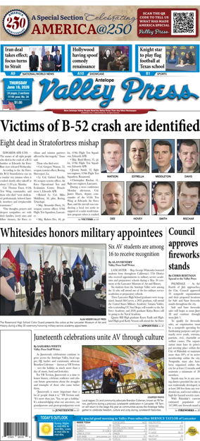 Cover of Antelope Valley Press
