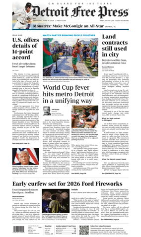 Cover of Detroit Free Press
