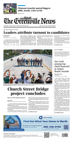 Cover of The Greenville News