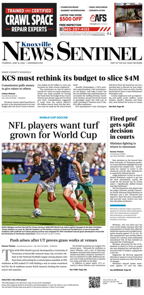 Cover of Knoxville News Sentinel
