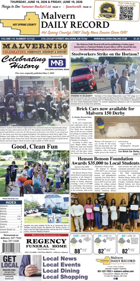 Cover of Malvern Daily Record
